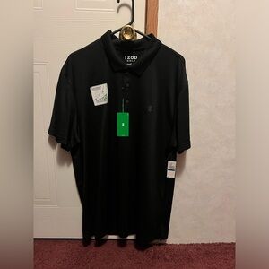 Izod Black Men's Polo Golf Shirt. Swing flex. Size XL